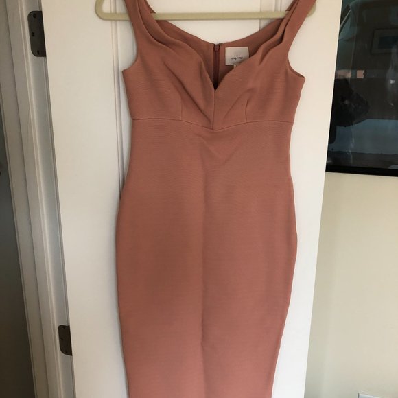 Cinq a Sept midi dress, size 6, color: rose - Picture 3 of 7